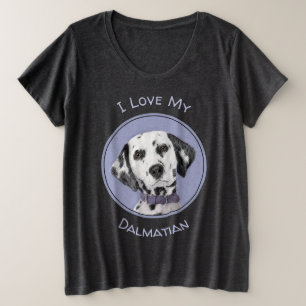 Camiseta Pintura Dalmácia - Arte Cachorro Original