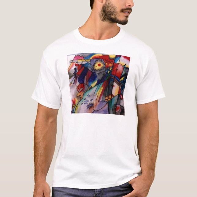 Camiseta Pintura de Abstrato Kandinsky 1913 (Frente)