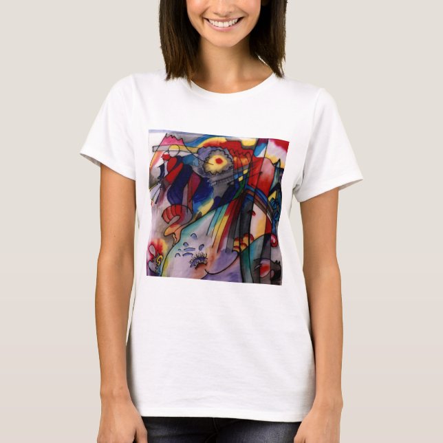 Camiseta Pintura de Abstrato Kandinsky 1913 (Frente)