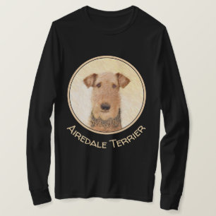Camiseta Pintura de Airedale Terrier - Arte original bonita