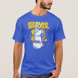 Camiseta Pintura de amigo no estilo urbano