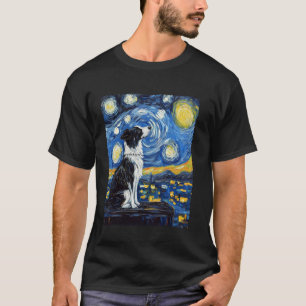 Camiseta Pintura de Arte Moderna Van Gogh Noite Estrelada C