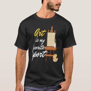 Camiseta Pintura de Artista Trabalho de arte de Esporte Fav