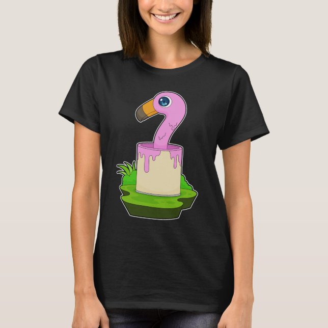 Camiseta Pintura de balde Flamingo Painter (Frente)
