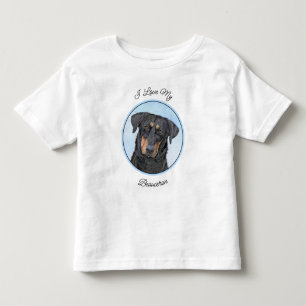 Camiseta Pintura de Beauceron - Arte de Cachorro Original B
