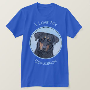 Camiseta Pintura de Beauceron - Arte de Cão Original Bonit