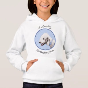 Camiseta Pintura de Bedlington Terrier - Arte de Cachorro O