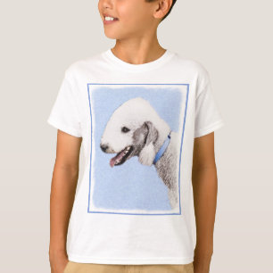 Camiseta Pintura de Bedlington Terrier - Arte de Cachorro O