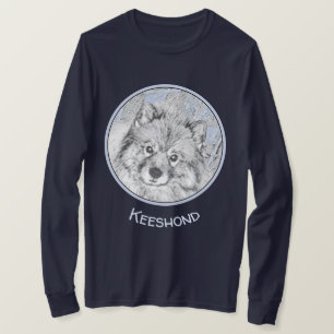 Camiseta Pintura de Beth Keeshond - Arte de Cachorro Origin