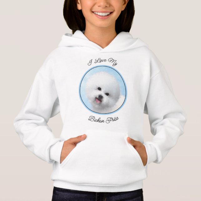 Camiseta Pintura de Bichon Frise - Arte de Cachorro Origina (Frente)