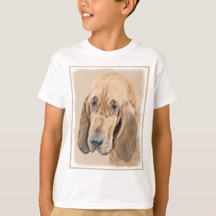 Camiseta Pintura de Bloodhound - Arte de Cão Original Boni