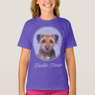 Camiseta Pintura de Borda Terrier - Arte de Cachorro Origin
