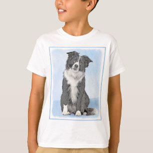 Camiseta Pintura de Border Collie - Arte Original de Cachor