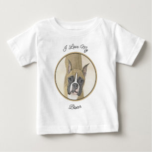 Camiseta Pintura de Boxer - Arte de Cachorro Original Bonit