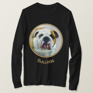 Camiseta Pintura de Buldogue - Arte de Cachorro Original Bo