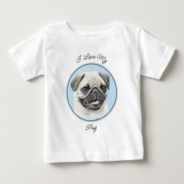 Camiseta Pintura de Cachorro - Arte de Cachorro Original (Frente)