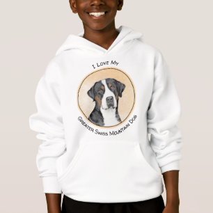 Camiseta Pintura de Cachorro da Grande Montanha Suíça - A