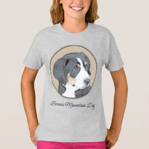 Camiseta Pintura de Cachorro da Montanha Bernese - Arte Ori