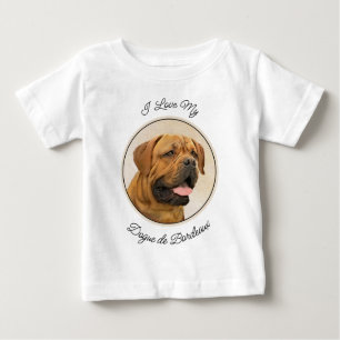 Camiseta Pintura de Cachorro de Bordéus - Arte Cachorra Ori
