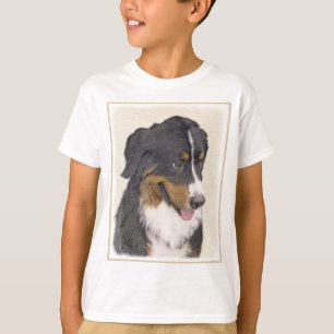 Camiseta Pintura de Cachorro de Montanha Bernese - Arte Ori