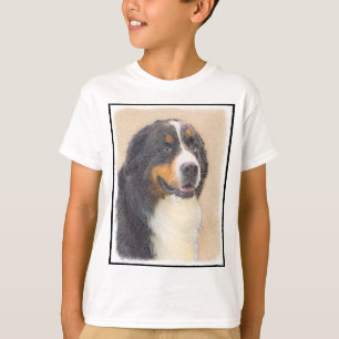 Camiseta Pintura de Cachorro de Montanha Bernese - Arte Ori