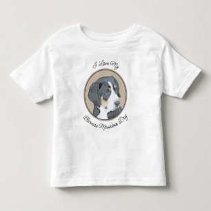 Camiseta Pintura de Cachorro de Montanha Bernese - Arte Ori