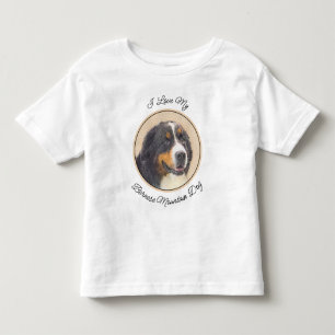 Camiseta Pintura de Cachorro de Montanha Bernese - Arte Ori