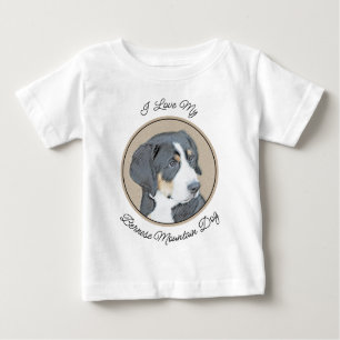 Camiseta Pintura de Cachorro de Montanha Bernese - Arte Ori