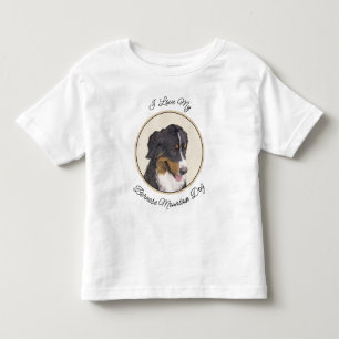 Camiseta Pintura de Cachorro de Montanha Bernese - Arte Ori
