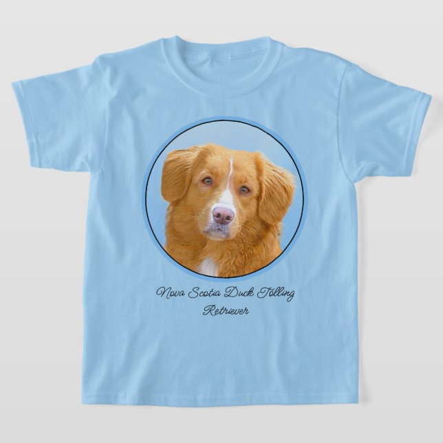 Camiseta Pintura de Cachorro de Retriever com Tolerância a  (Postura )