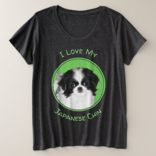 Camiseta Pintura De Cachorro Japonês - Arte Original De Ca