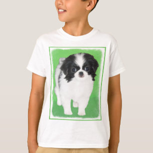 Camiseta Pintura De Cachorro Japonês - Arte Original De Ca