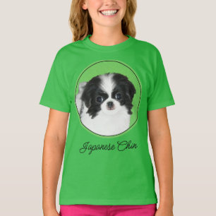 Camiseta Pintura De Cachorro Japonês - Arte Original De Cac