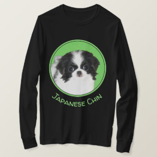 Camiseta Pintura De Cachorro Japonês - Arte Original De Cac