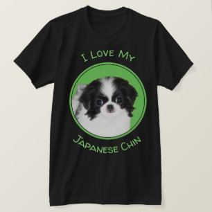 Camiseta Pintura De Cachorro Japonês - Arte Original De Cac