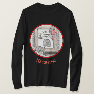 Camiseta Pintura de Cachorro na Janela de Inverno de Kehond