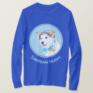 Camiseta Pintura De Cachorro Siberiana - Arte De Cão Origi