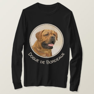 Camiseta Pintura de Cão de Bordéus - Arte de Cão Origina