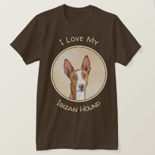 Camiseta Pintura de Cão Ibizan - Arte Cão Original Bonita