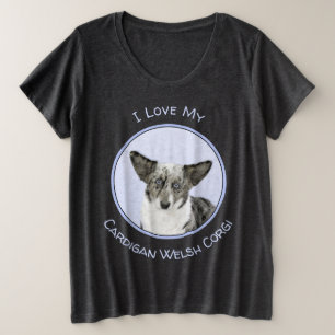 Camiseta Pintura de Cardigan Welsh Corgi - Arte Original pa