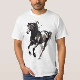 Camiseta Pintura de Cavalo Topo