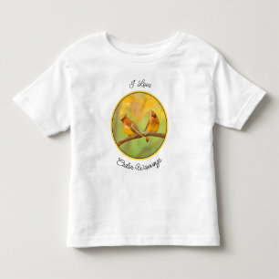 Camiseta Pintura De Cedar Waxwing - Arte De Cachorro Origin