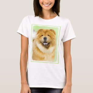 Camiseta Pintura De Chow Chow - Arte De Cachorro Original