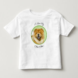 Camiseta Pintura De Chow Chow - Arte De Cachorro Original