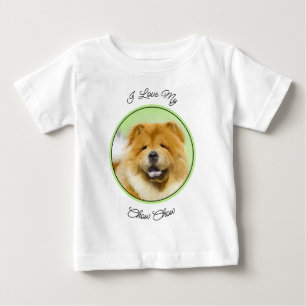 Camiseta Pintura De Chow Chow - Arte De Cachorro Original