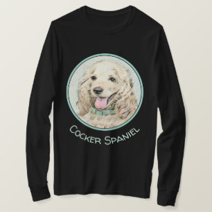 Camiseta Pintura de Cocker Spaniel Buff - Arte de Cão Orig