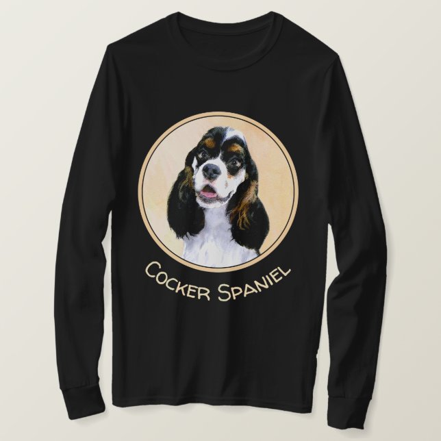 Camiseta Pintura De Cocker Spaniel (Participante) - Arte De (Frente do Design)