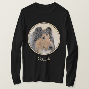 Camiseta Pintura de Collie (Rough) - Arte Cão Original Bon