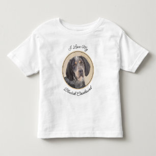 Camiseta Pintura de Connhound Bluetick - Cachorro Original 