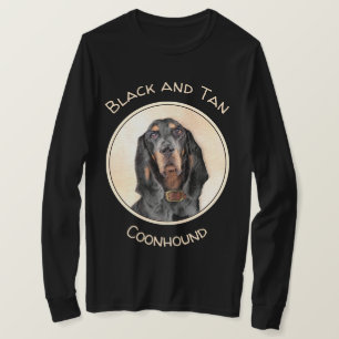 Camiseta Pintura de Contorno Preto e Tan - Arte Original pa
